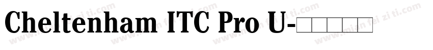 Cheltenham ITC Pro U字体转换